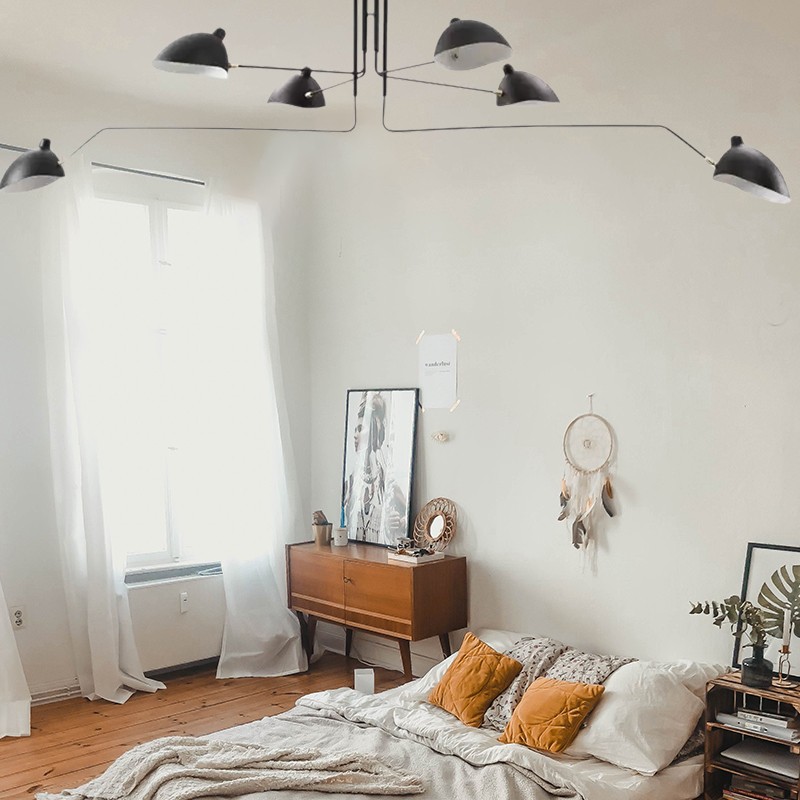 Arclume Arc Ceiling Lamp - Mid Century Multi Arm Light for Living Room