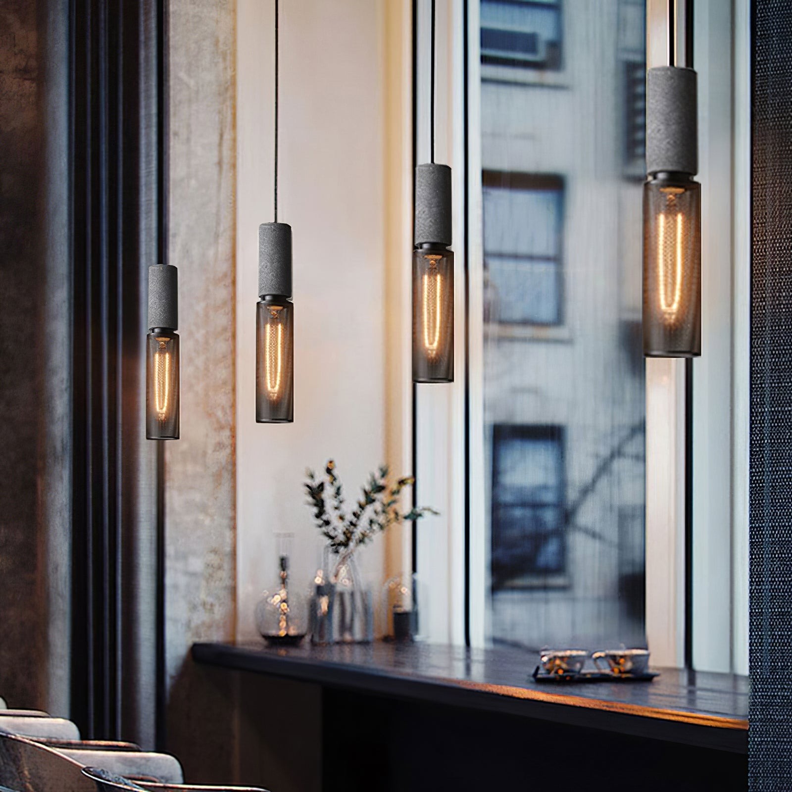 Cement Mesh Pendant Light M566
