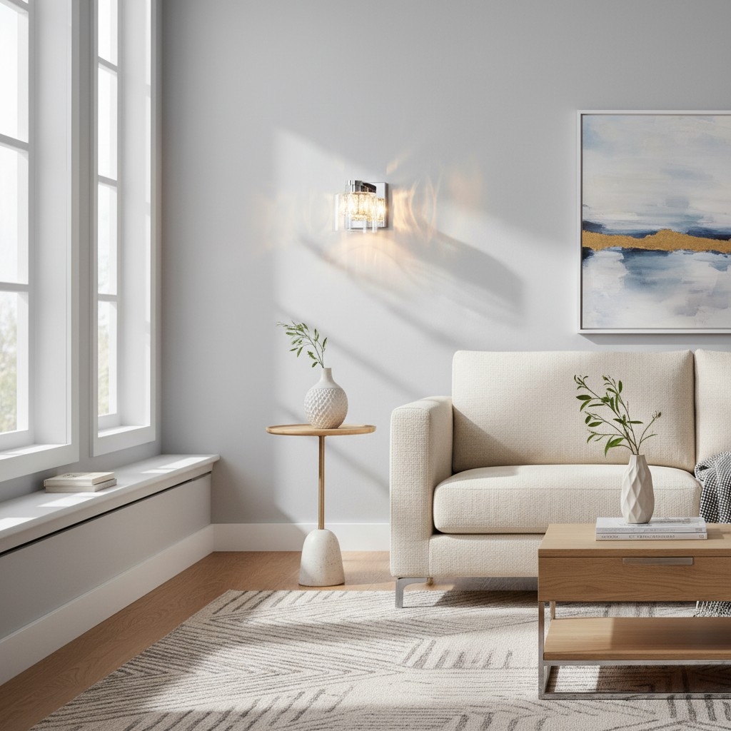 Glomara Sculpted Metal Wall Lamp - Transitional Sconce Ambient Lighting for Bedrooms and Entryways T996