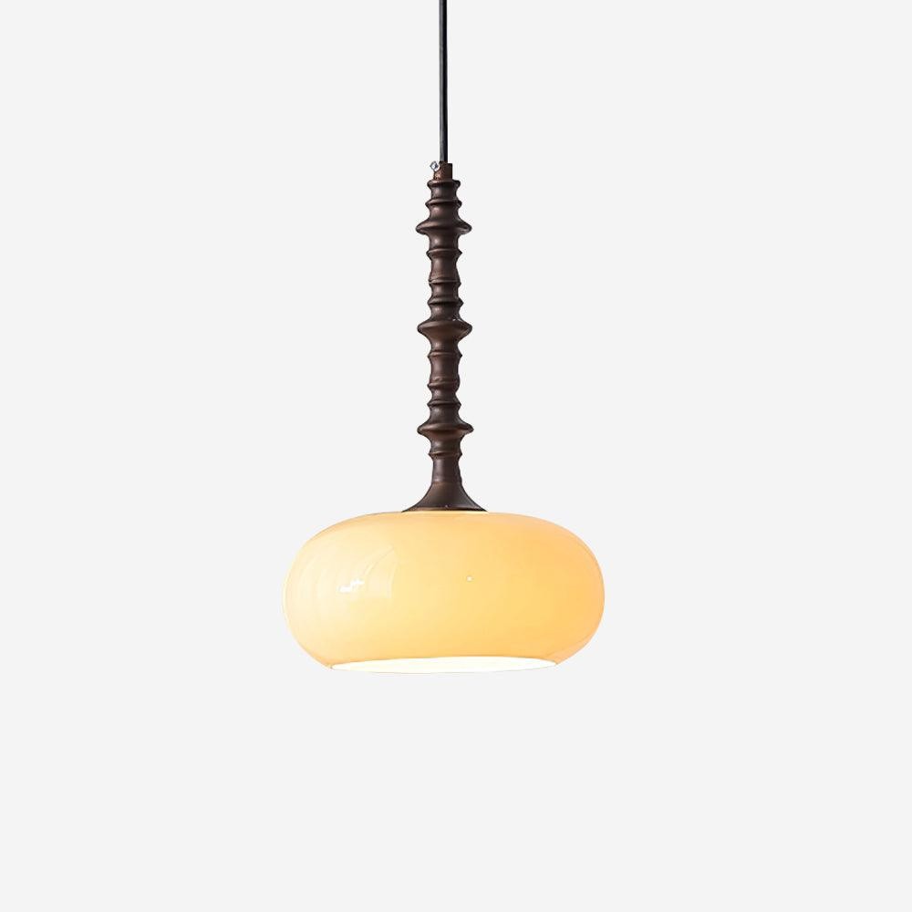 Modern Simple Cream Smooth Small Pendant Lamp M163