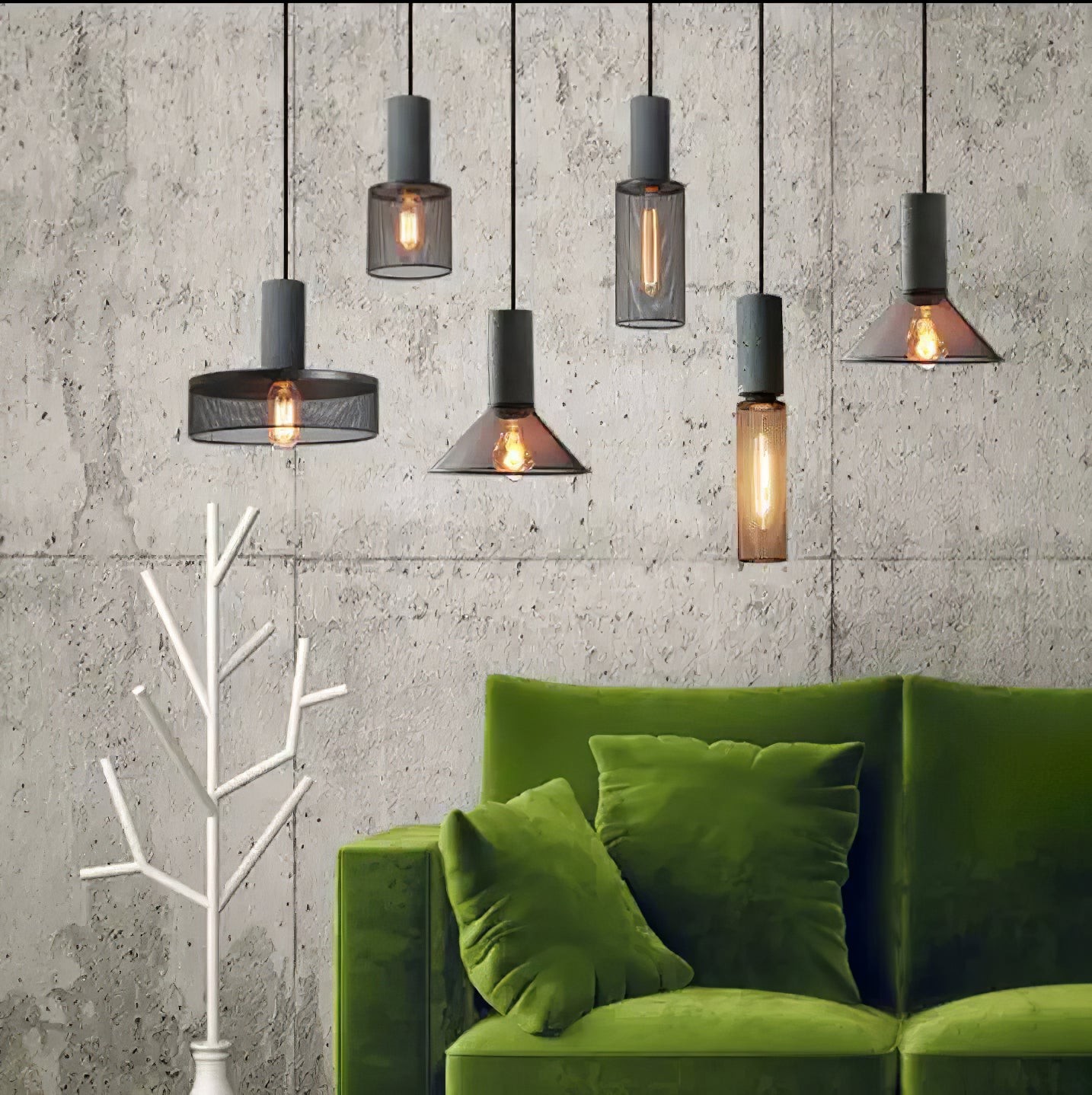 Cement Mesh Pendant Light M566