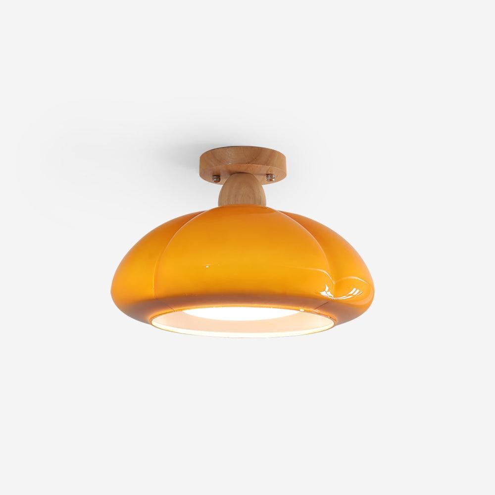 Pumpkin Glass Pendant Light For Kitchen M171