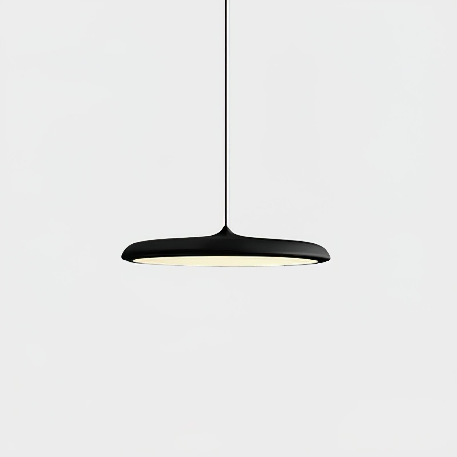 Modern Metal Saucer Pendant Light – Slim Design with LED Lighting M45