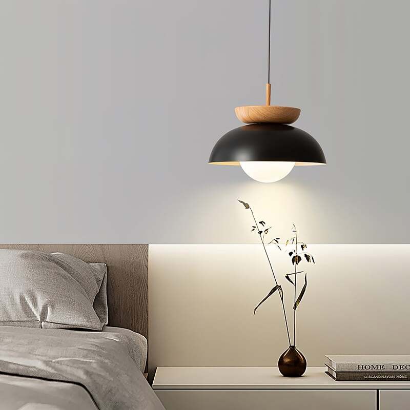 Nordic Semi Wooden Pendant Light S63