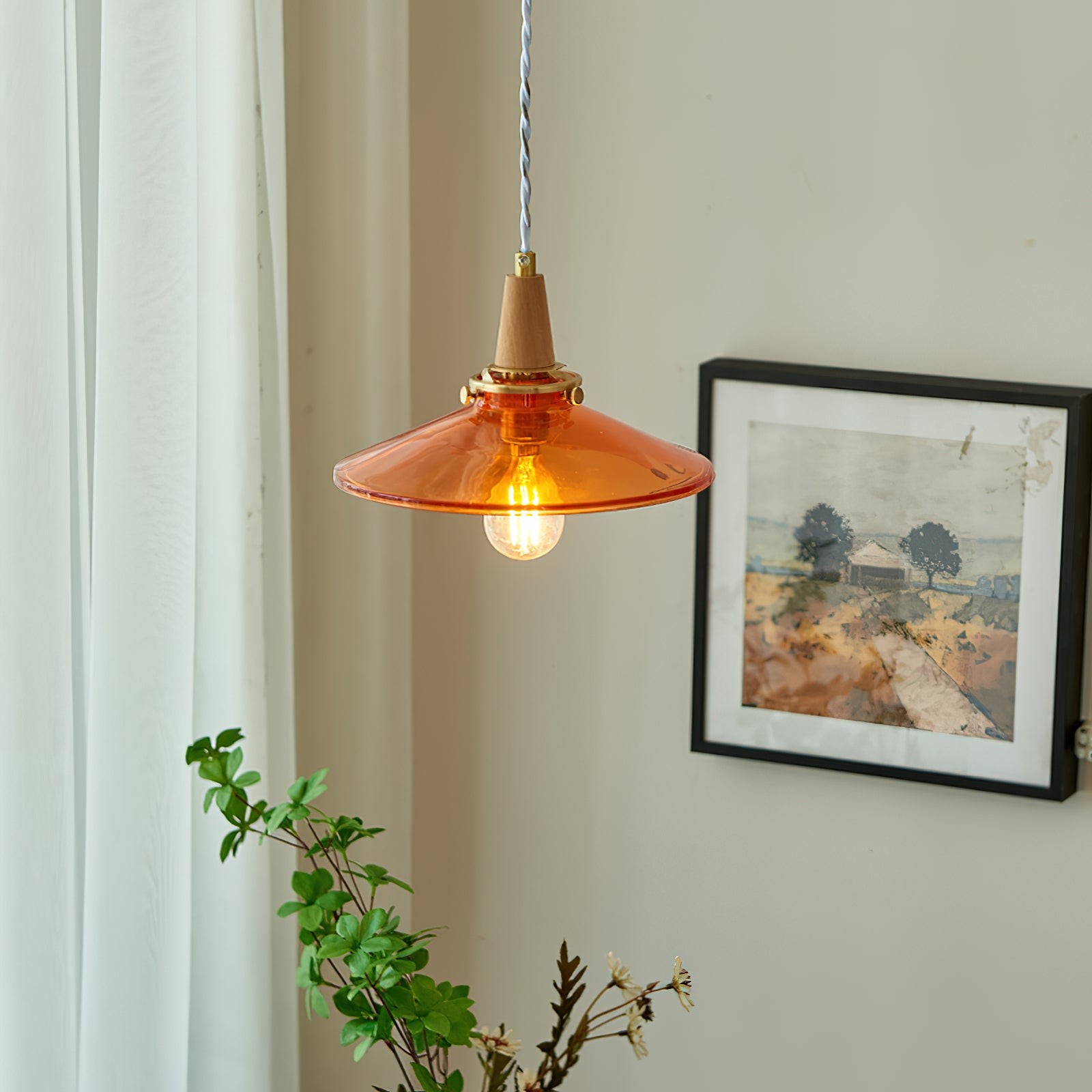 Nordic Brass Glass Pendant Lamp M185