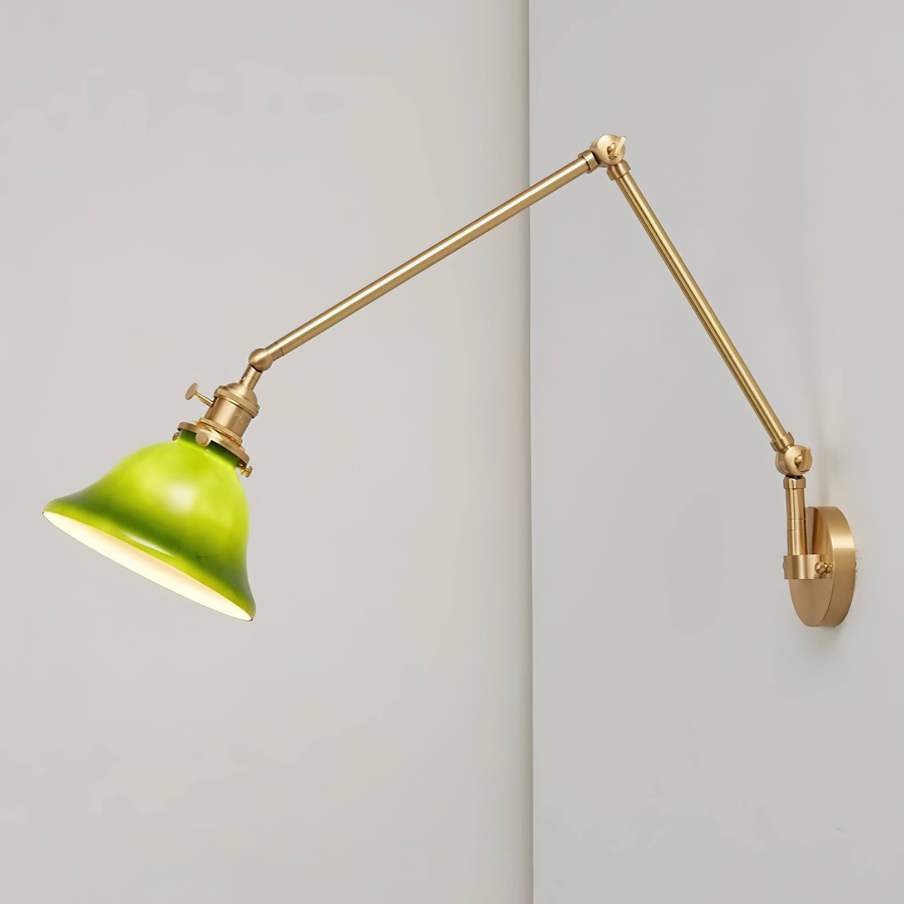 Personalized Green Bell-Shaped Wall Lamp M154