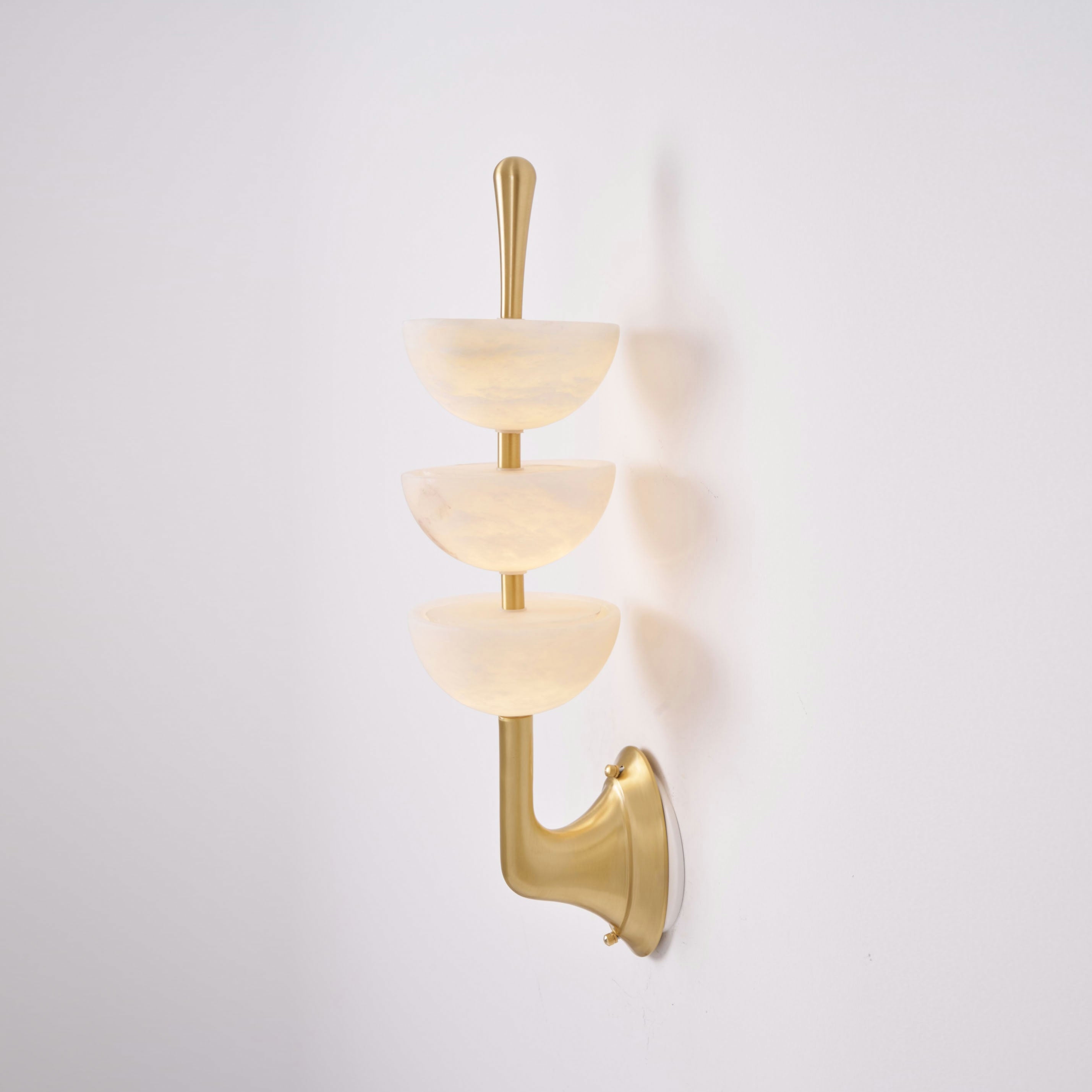 Triple Alabaster Wall Lamp T1789