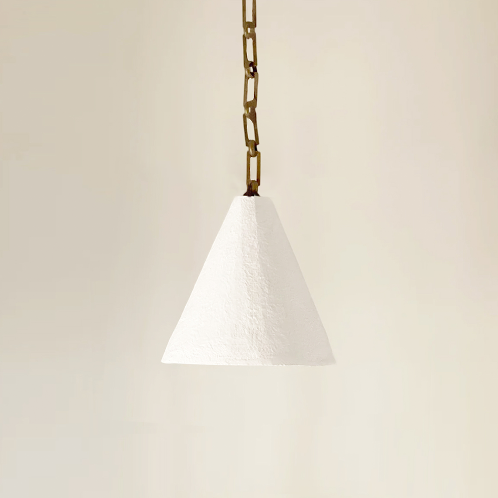 White Plaster Pendant Lamp T1865