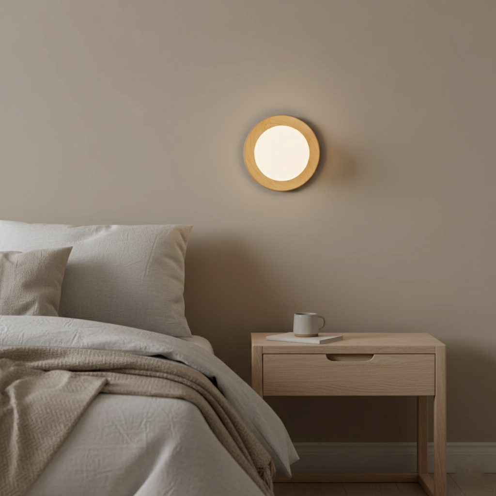Nordic Minimalist Natural Wood LED Wall Light T2004