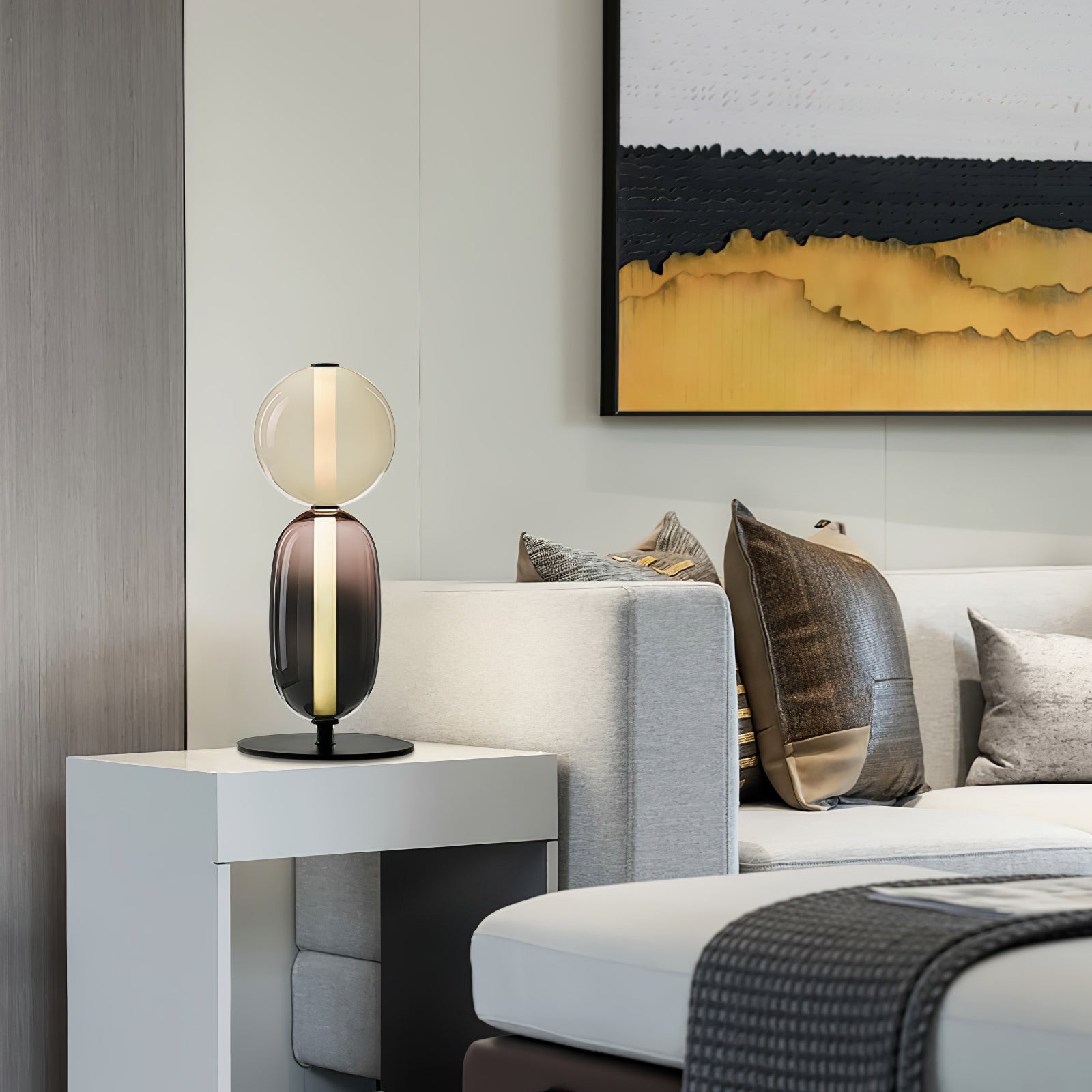 Nordic Minimalist Creative Luxury Gourd Glass Table Lamp M382