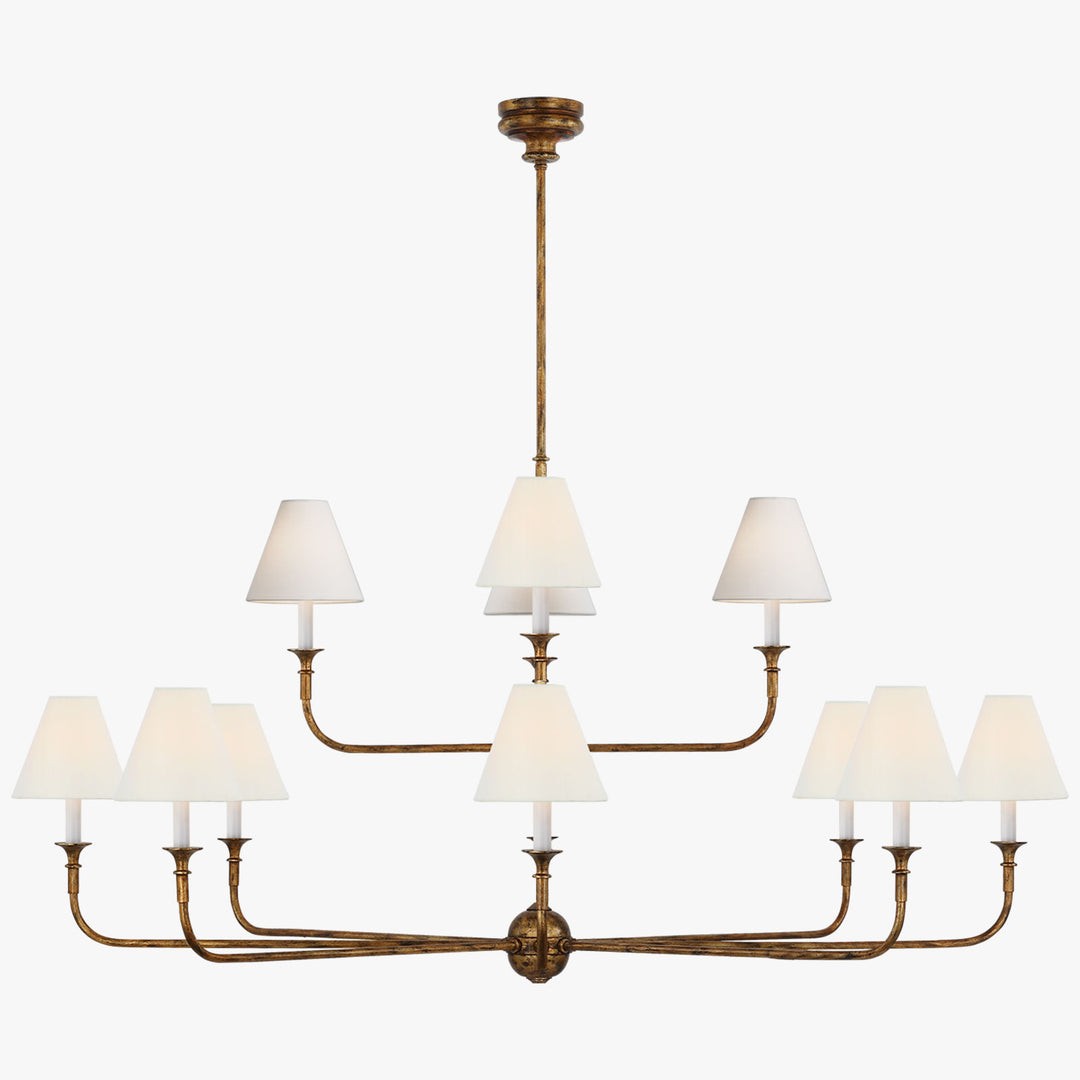 Piaf Geometric Metal Chandelier – Industrial Style for Dining Room T198