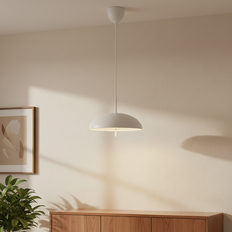 Aurelia Pendant Lamp - Sculptural Metal Frame with Sleek Shade for Dining and Entry T770