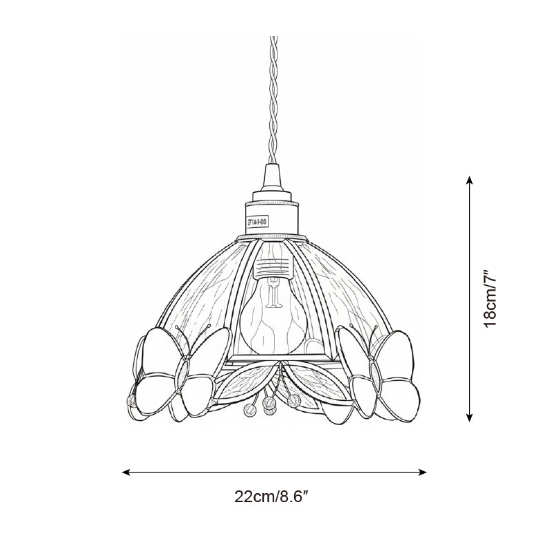 Butterfly Jewel Pendant Lamp T1468