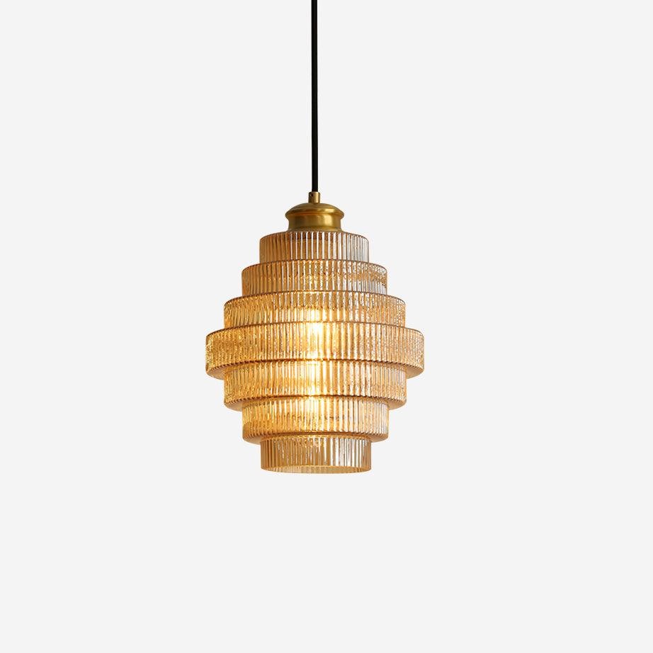 Modern Creative Pleated Design Glass Pendant Lamp M48