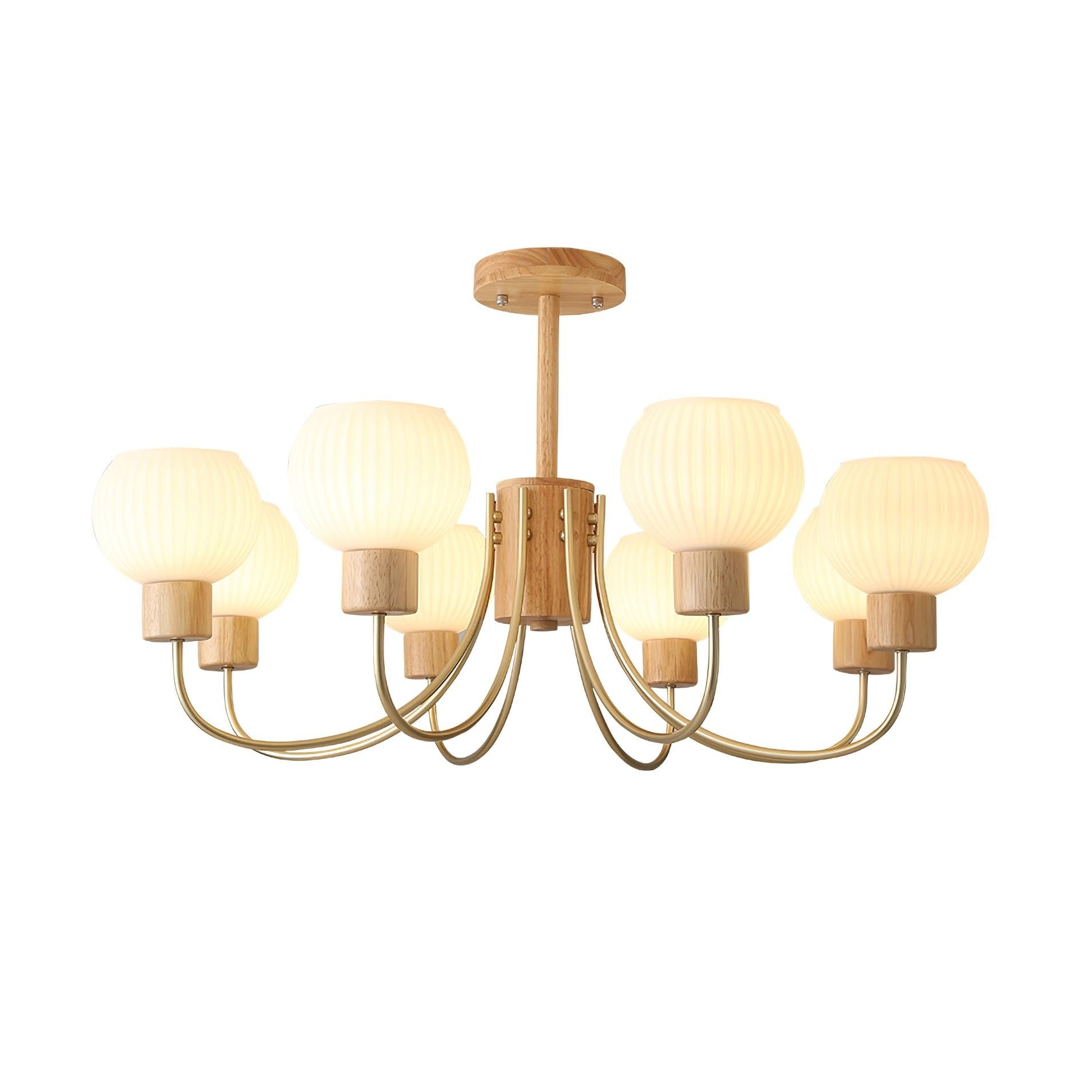 Wabi-sabi Wooden Chandelier M459