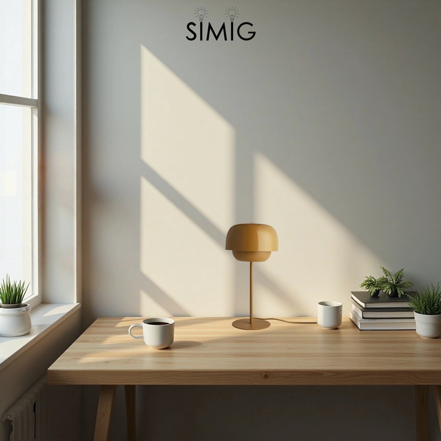 Clinco Minimalist Metal Dome Lamp ‑ Ambient Glow for Side Table S246