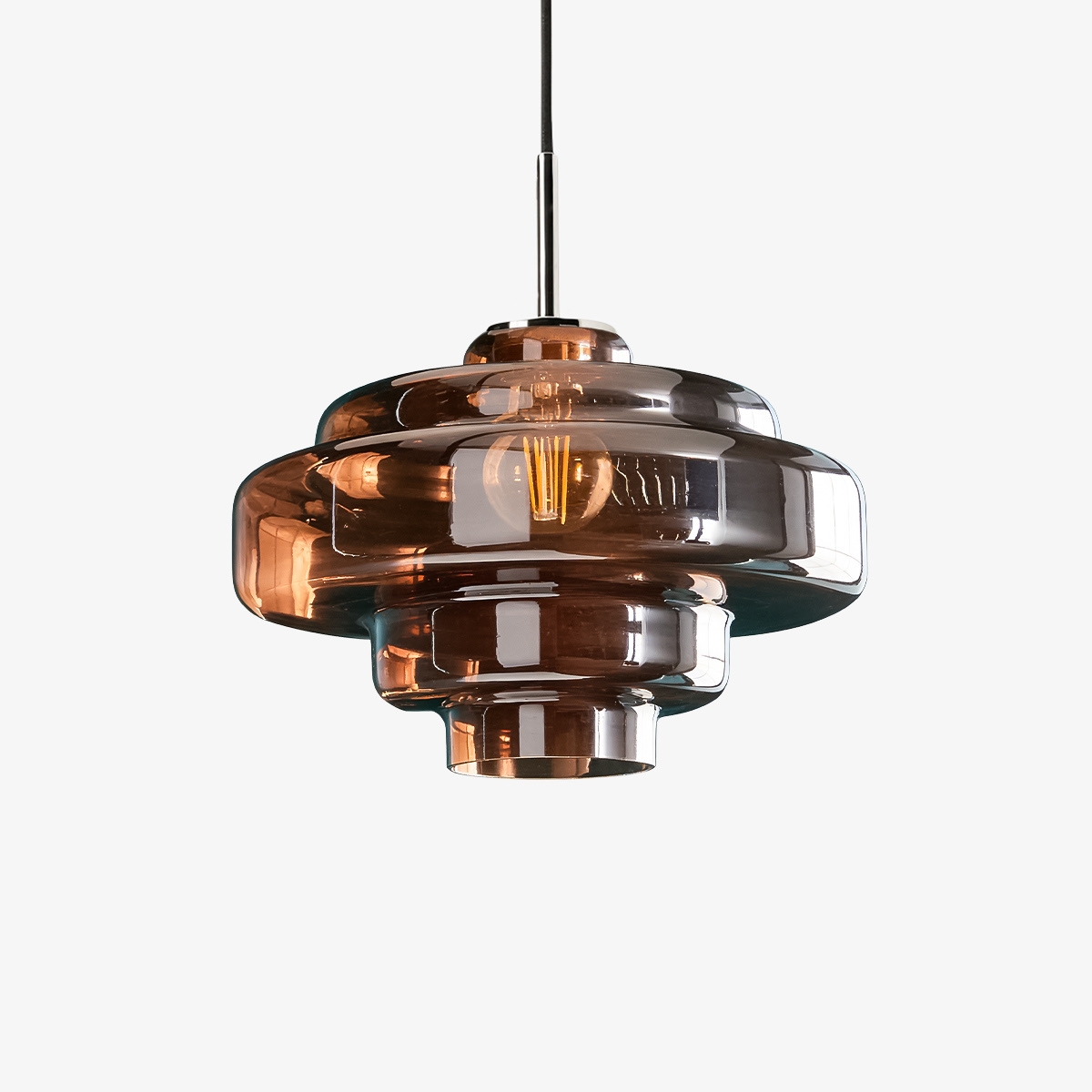 Koloro Multi-Layer Pendant Light - Vintage Metal and Glass for Living Room T277