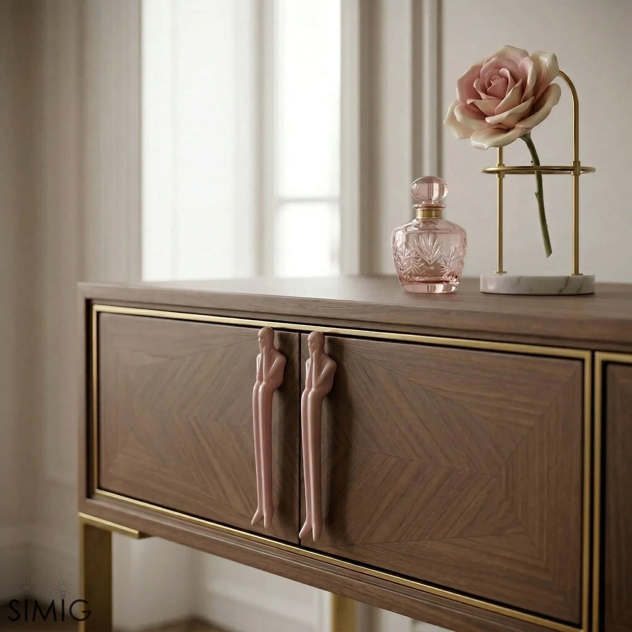 Verlitho Sculptural Metal Handle – Contemporary Drawer Pull Decor T1188
