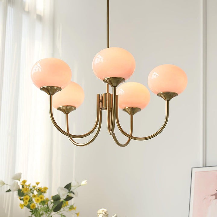 Bauhaus Glass Ball Marshmallow Chandelier S200