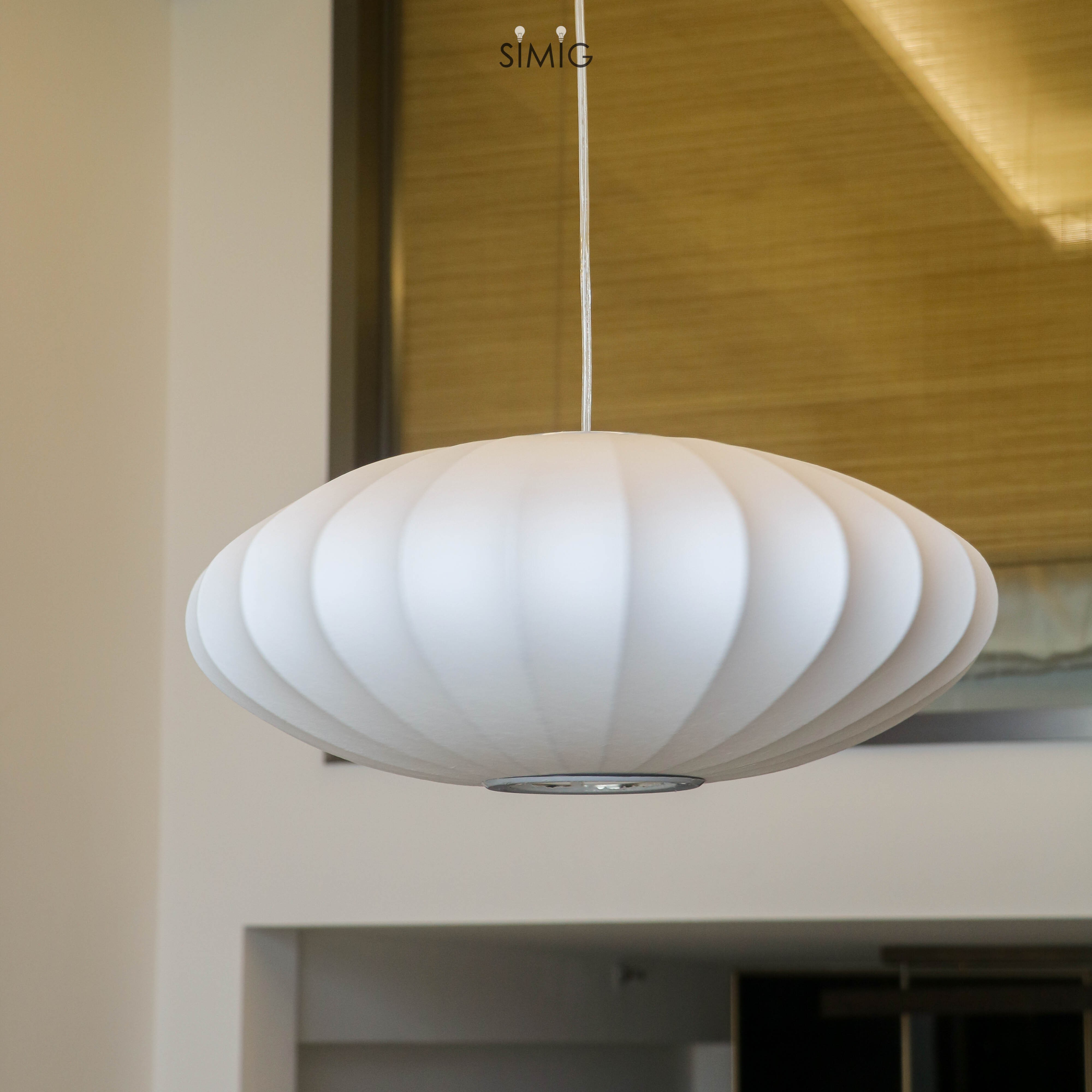 Saucer Bubble Pendant Lamp - Elegant Silk Design for Modern Interiors
