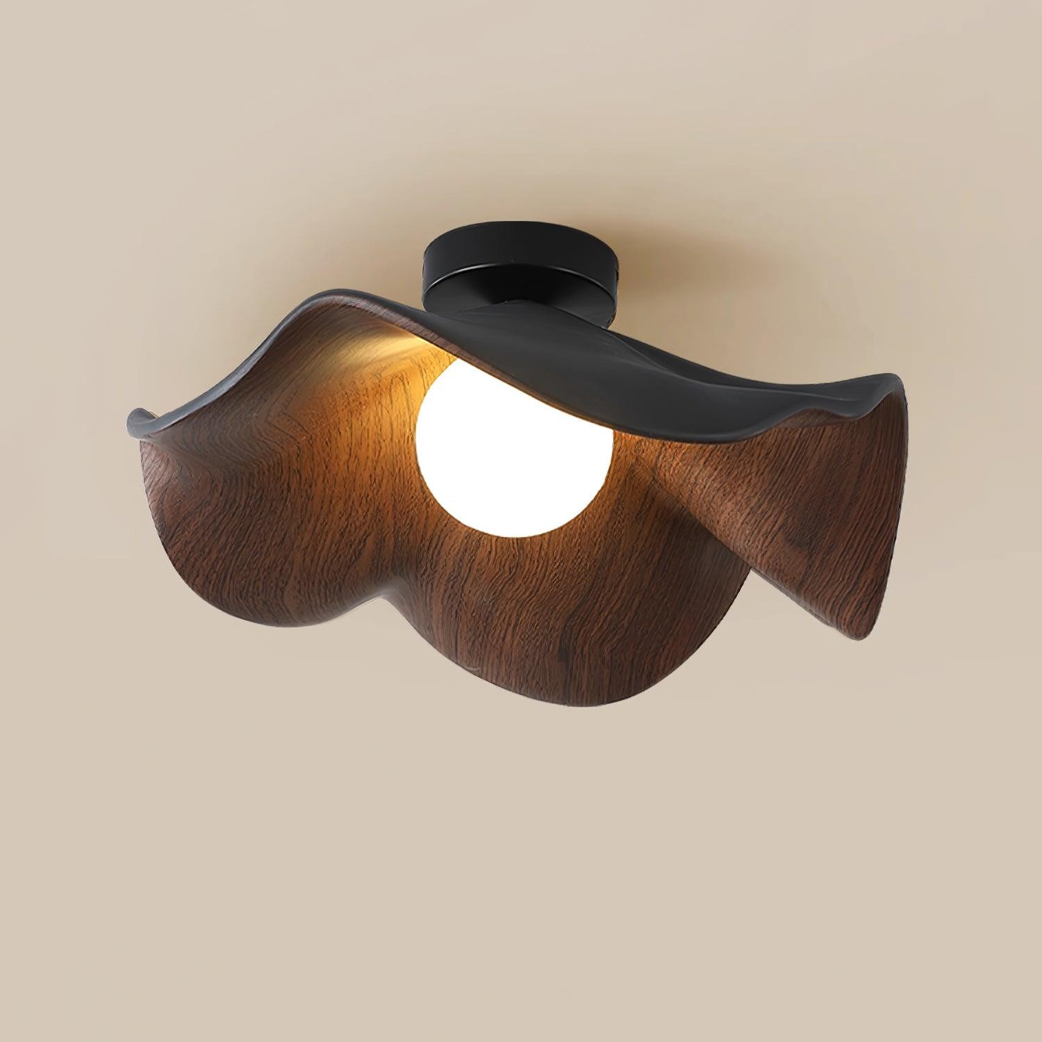 New Modern Simple Walnut Grain Ceiling Light M71