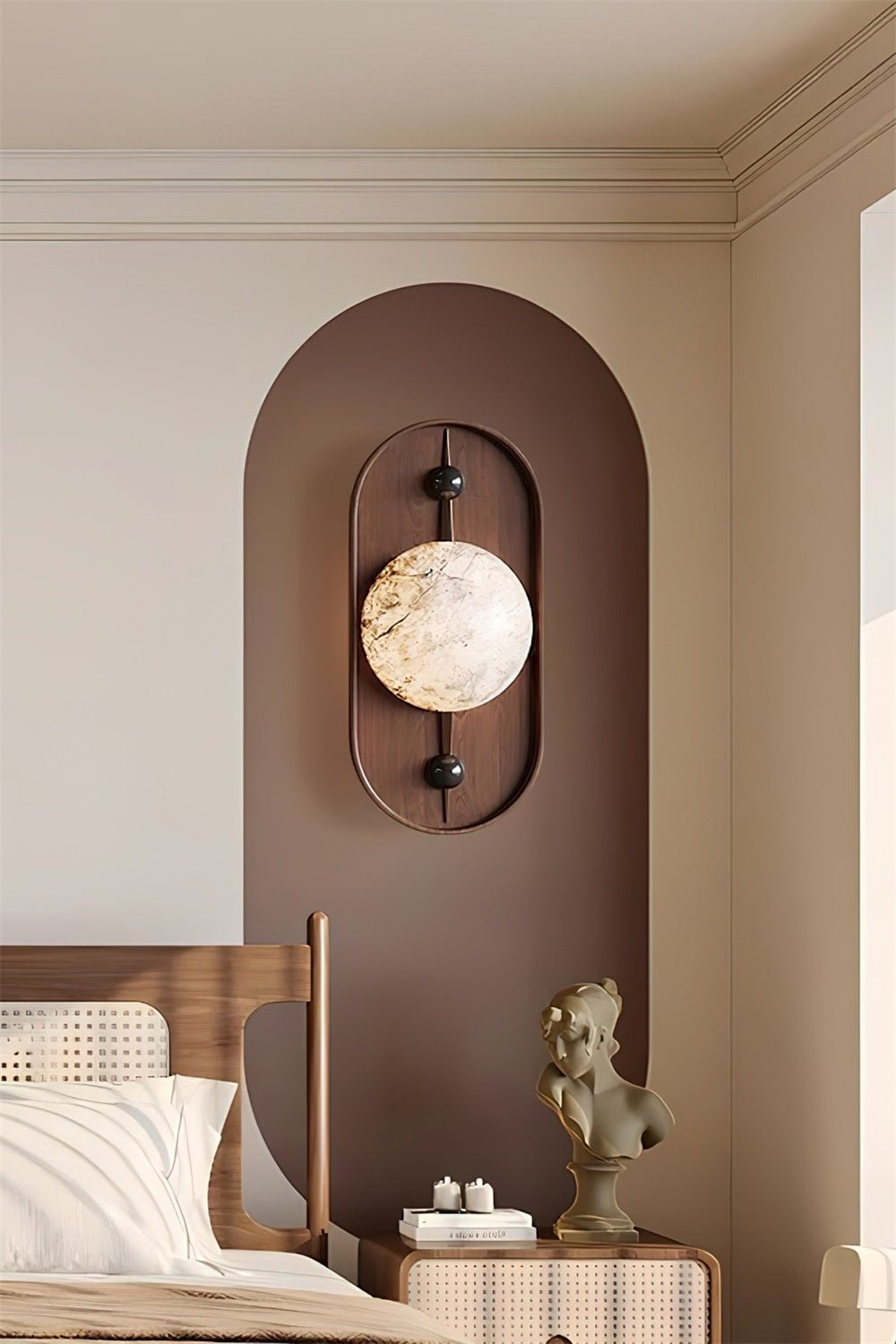 Bezel Alabaster Wall Lamp T1617