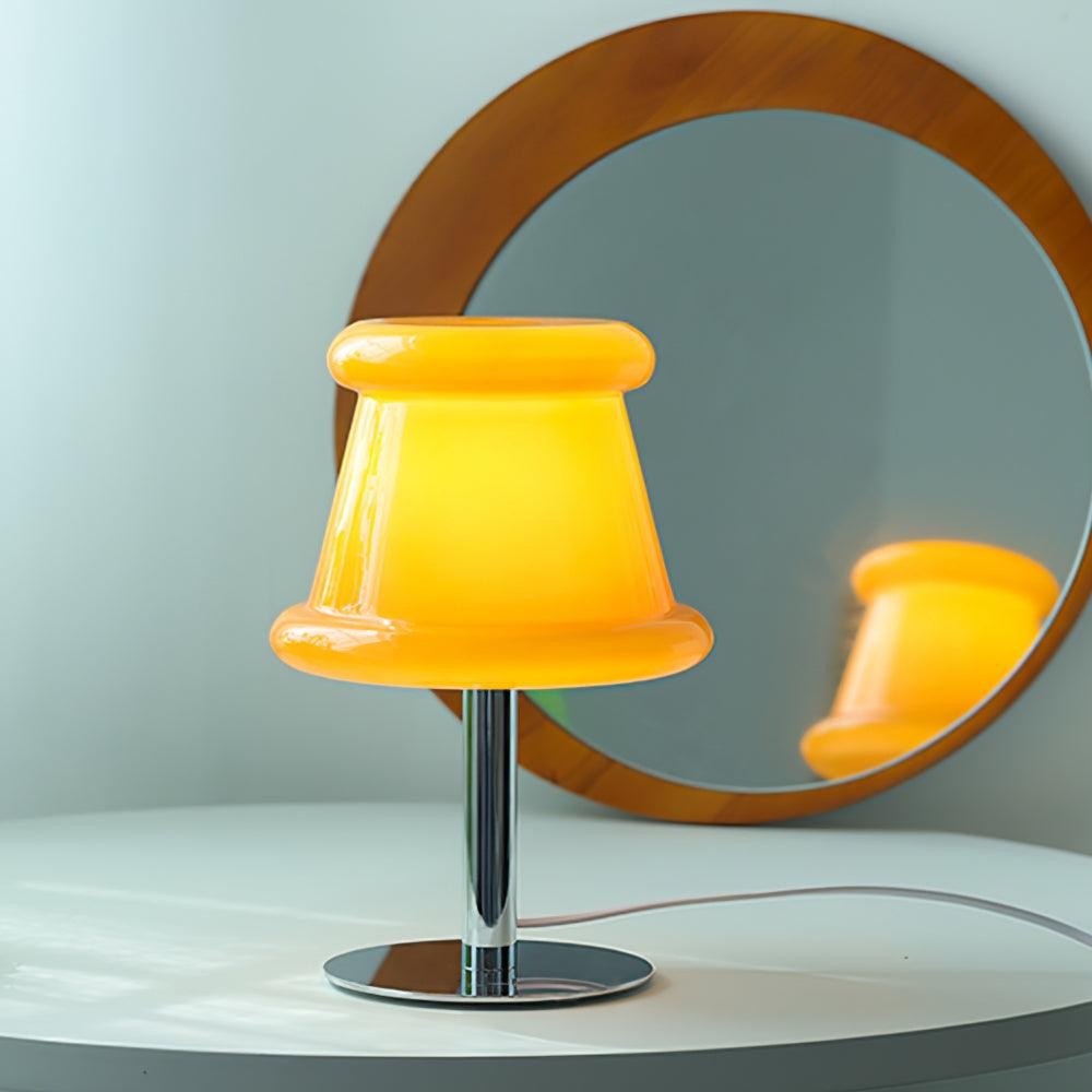 Cream Creative Irregular Cylindrical Table Lamp M533