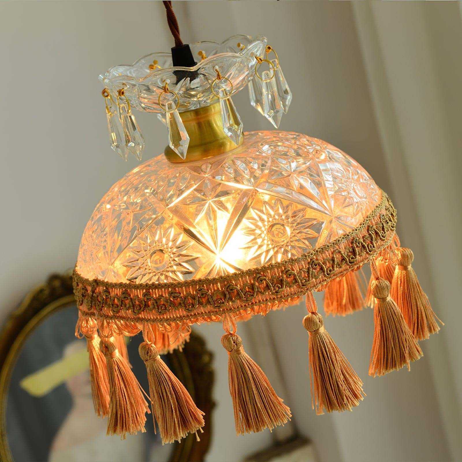 Bowl Tassel Pendant Light M387
