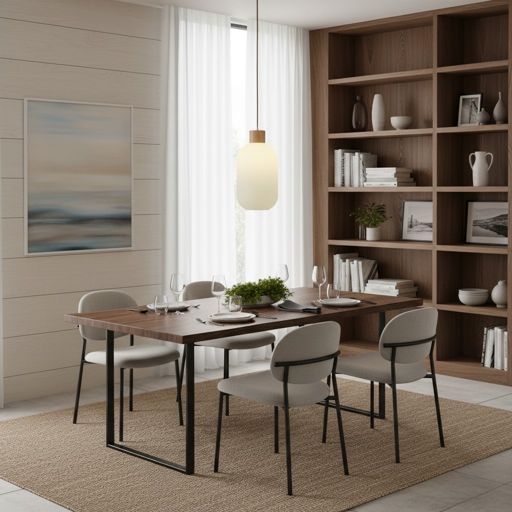 Opalyn Elegant Milky White Pendant - Vintage Lighting for Dining Room T1092