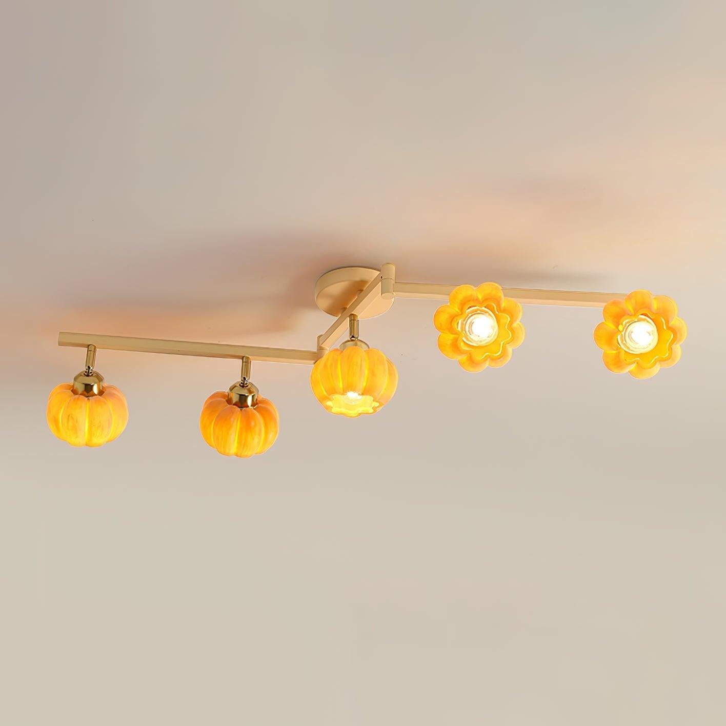Pumpkin Flower Ceiling Lamp M214