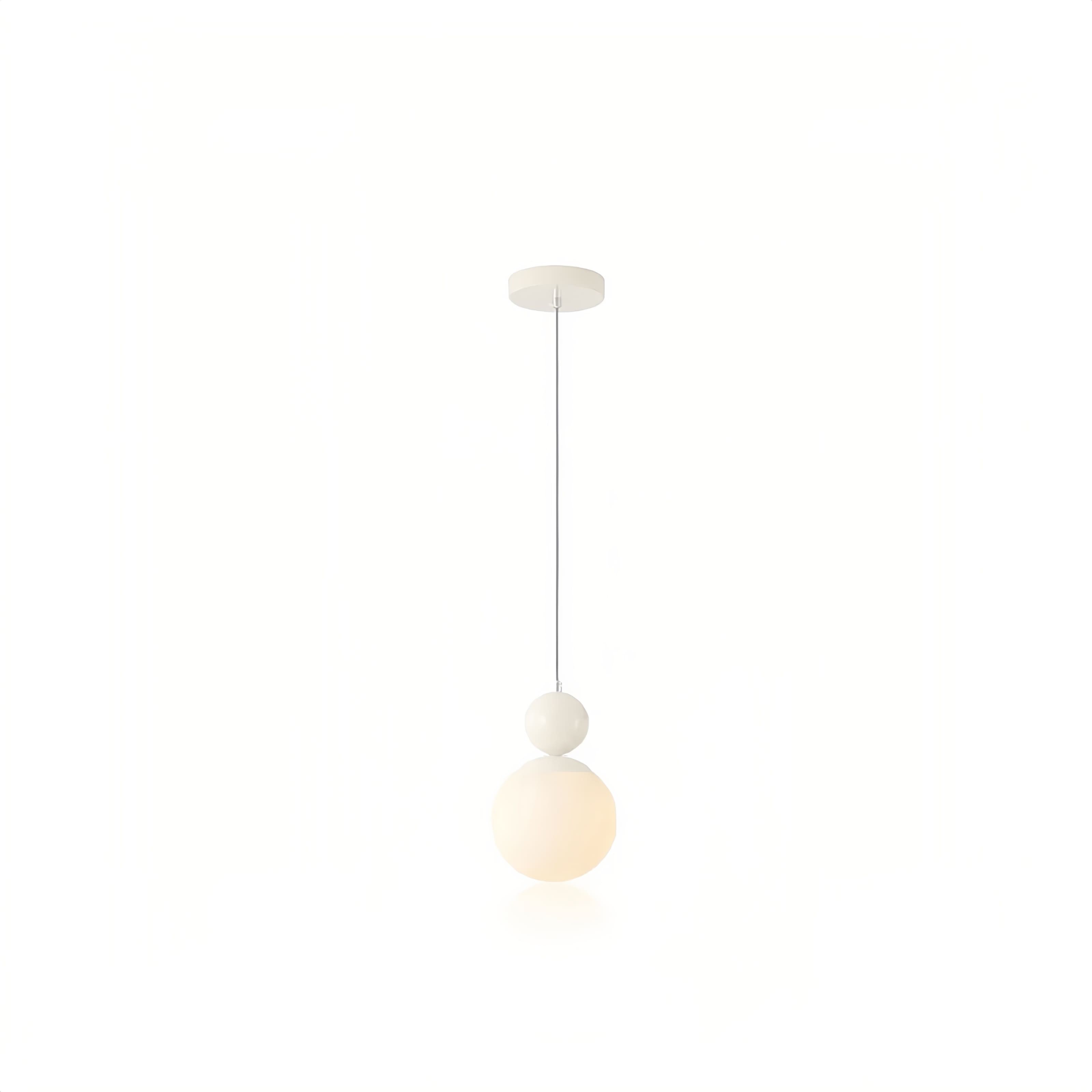 Modern Glass Pendant Light – Minimalist Warm Glow for Dining & Bar S240