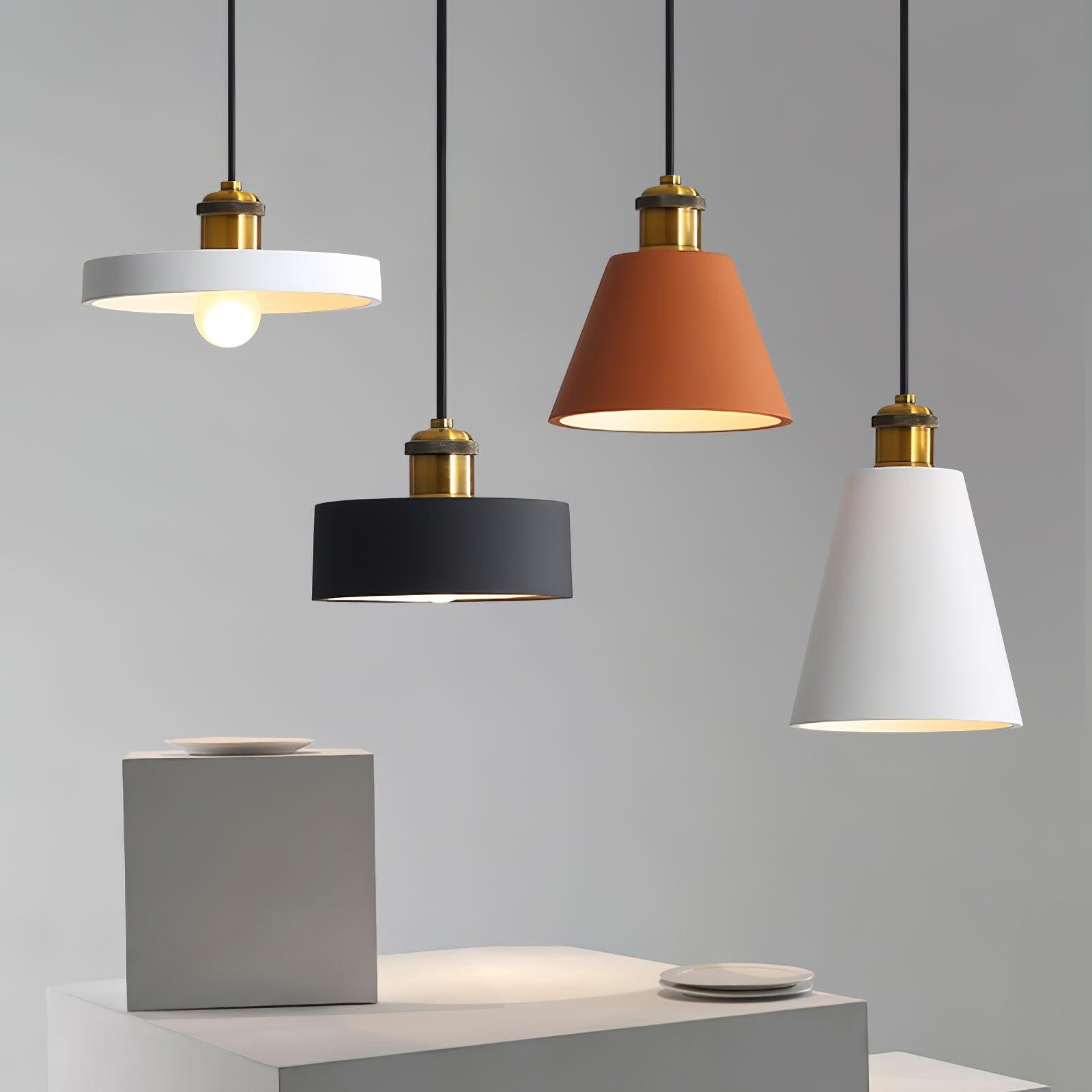 Modern Resin Geometric Pendant Lamp M326
