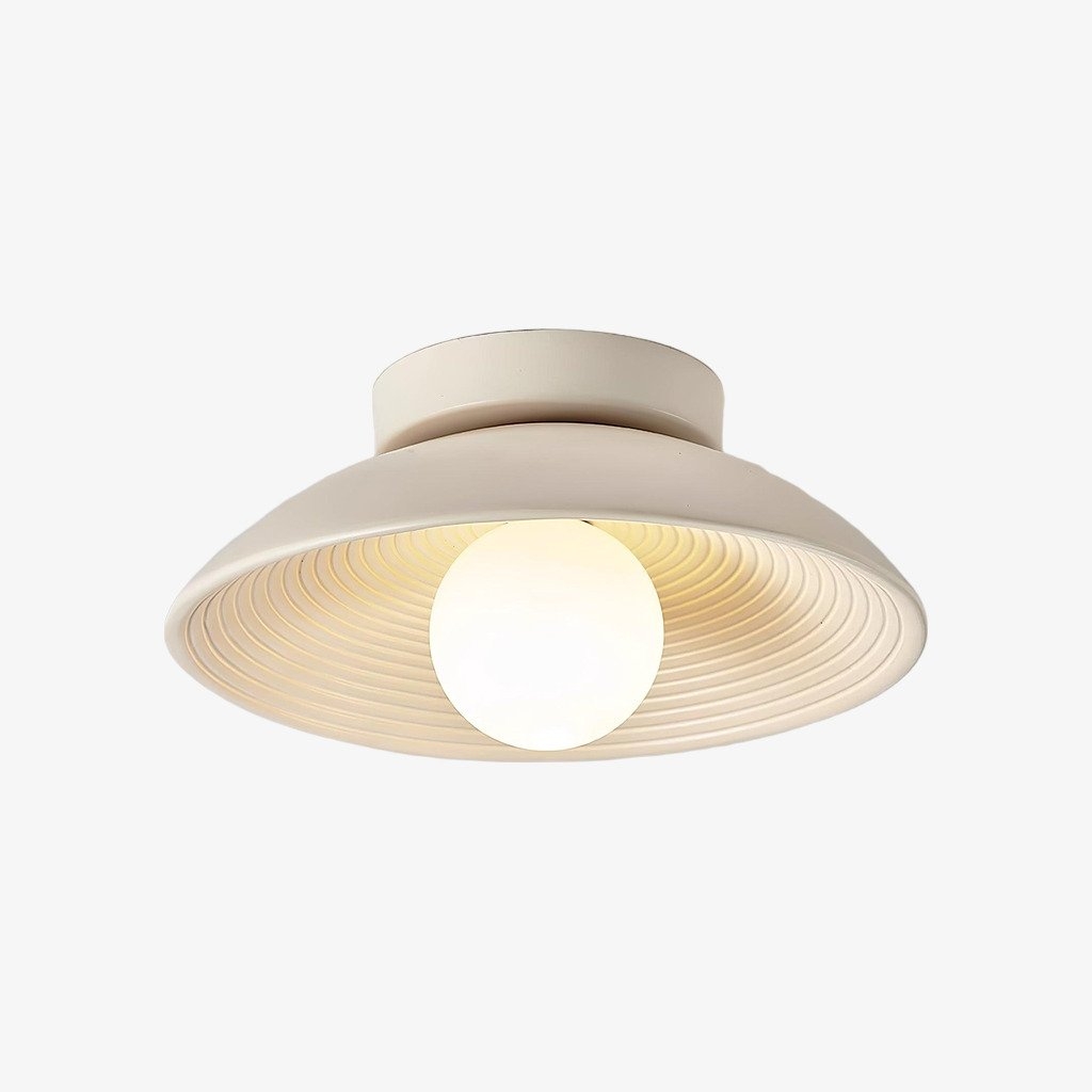 Ovalune Textured Flush Mount Ceiling Light – Modern Living Room T527
