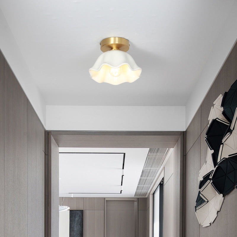Blossom Glow Mid-Century Ceramic Ceiling Light T2176