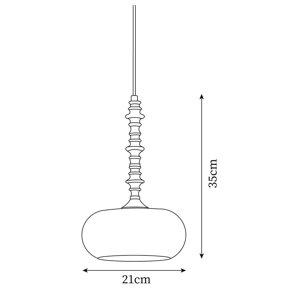 Modern Simple Cream Smooth Small Pendant Lamp M163