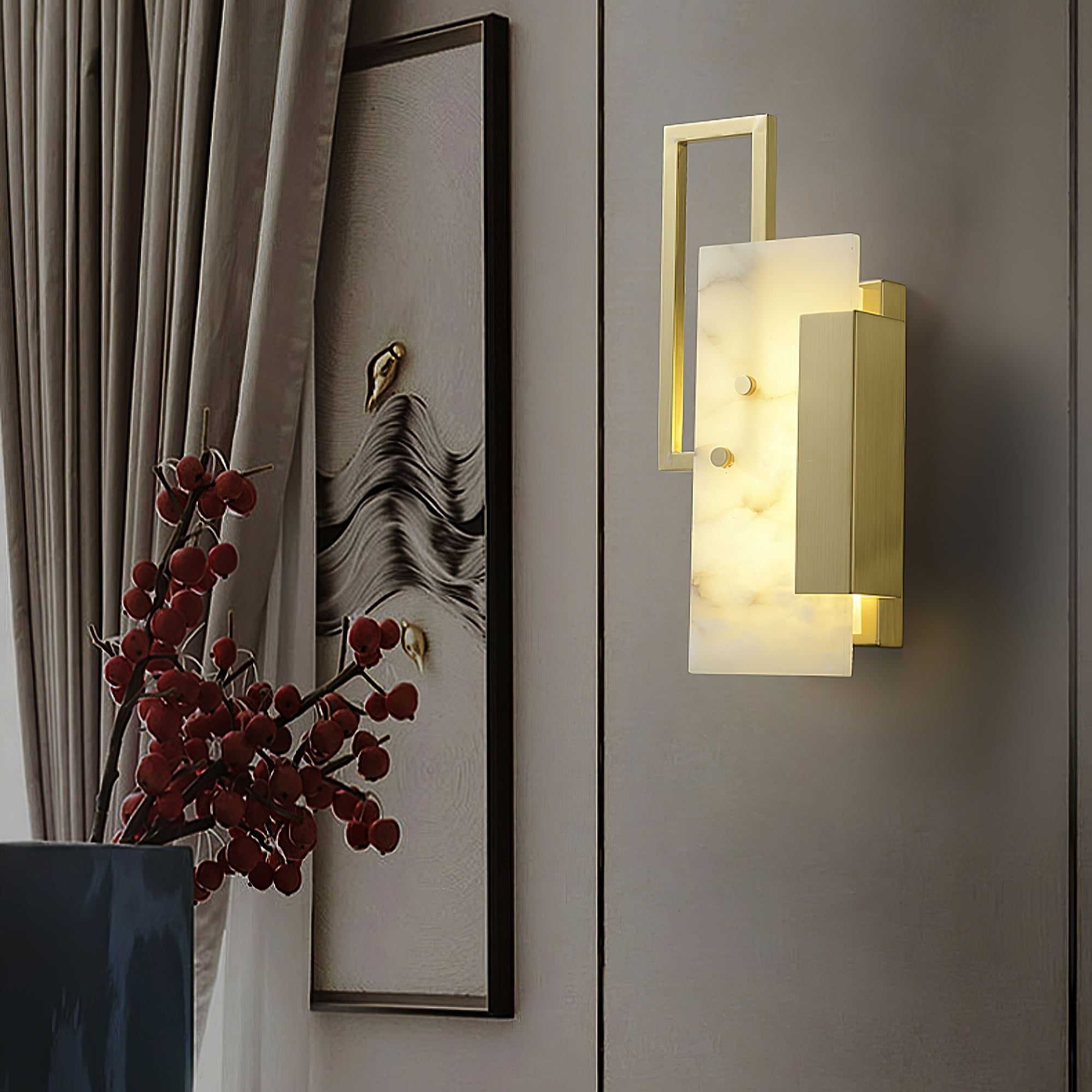 Althea Alabaster Wall Sconce T1620