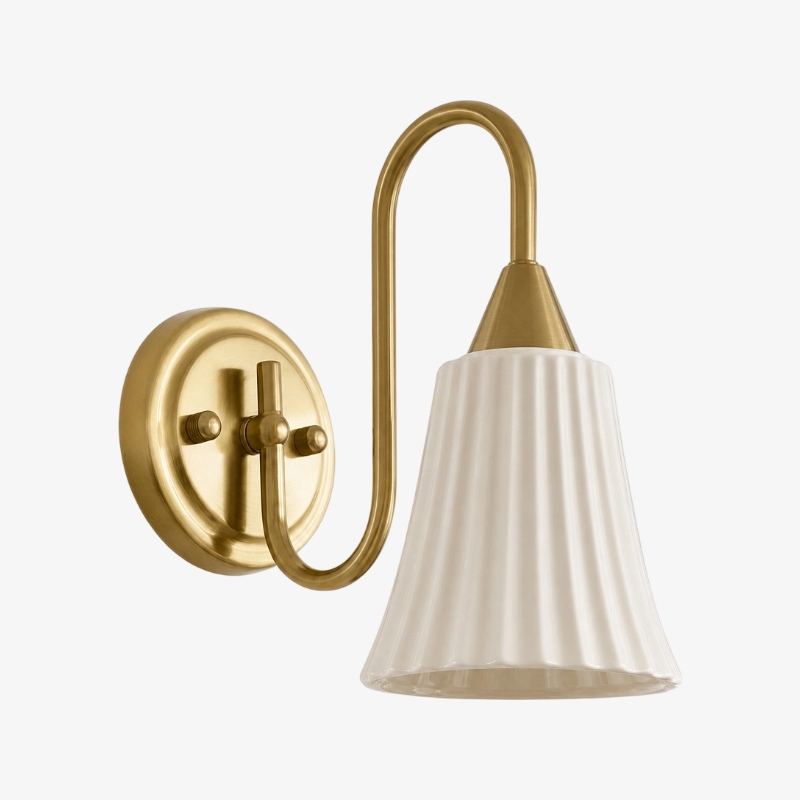 Celvane French Vintage Wall Lamp - Elegant Retro Design Bedside Light for Bedroom and Hallway T2274