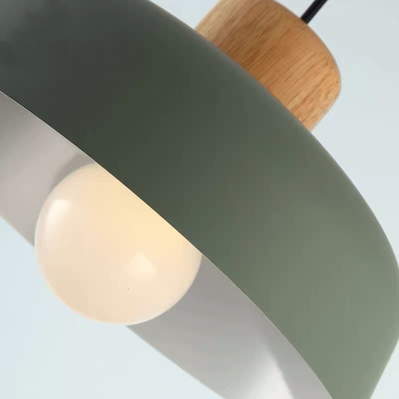 Scandinavian Metal Pendant Light with Macaroon Bowl Shape S33