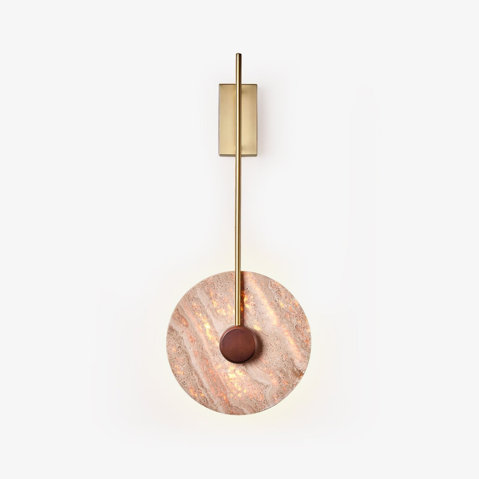 Minimalist Guitar Vertical Design Travertine Wall Sconce S311