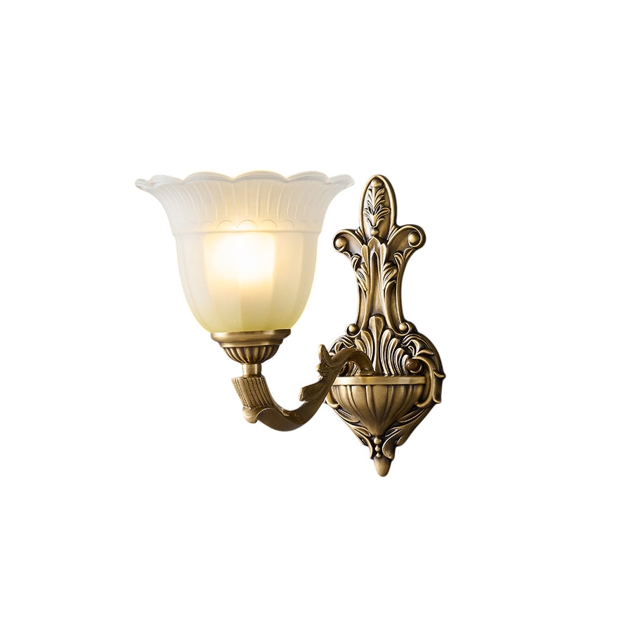 Bloom Flower Brass Sconce T1855