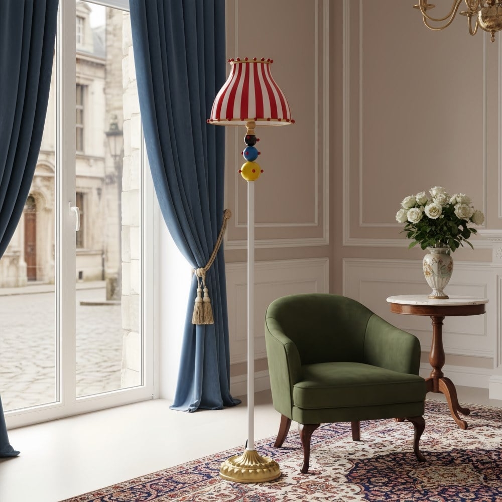 Festilo Circus Sculptural Glass Floor Lamp - Modern Arched Design for Living Room T511