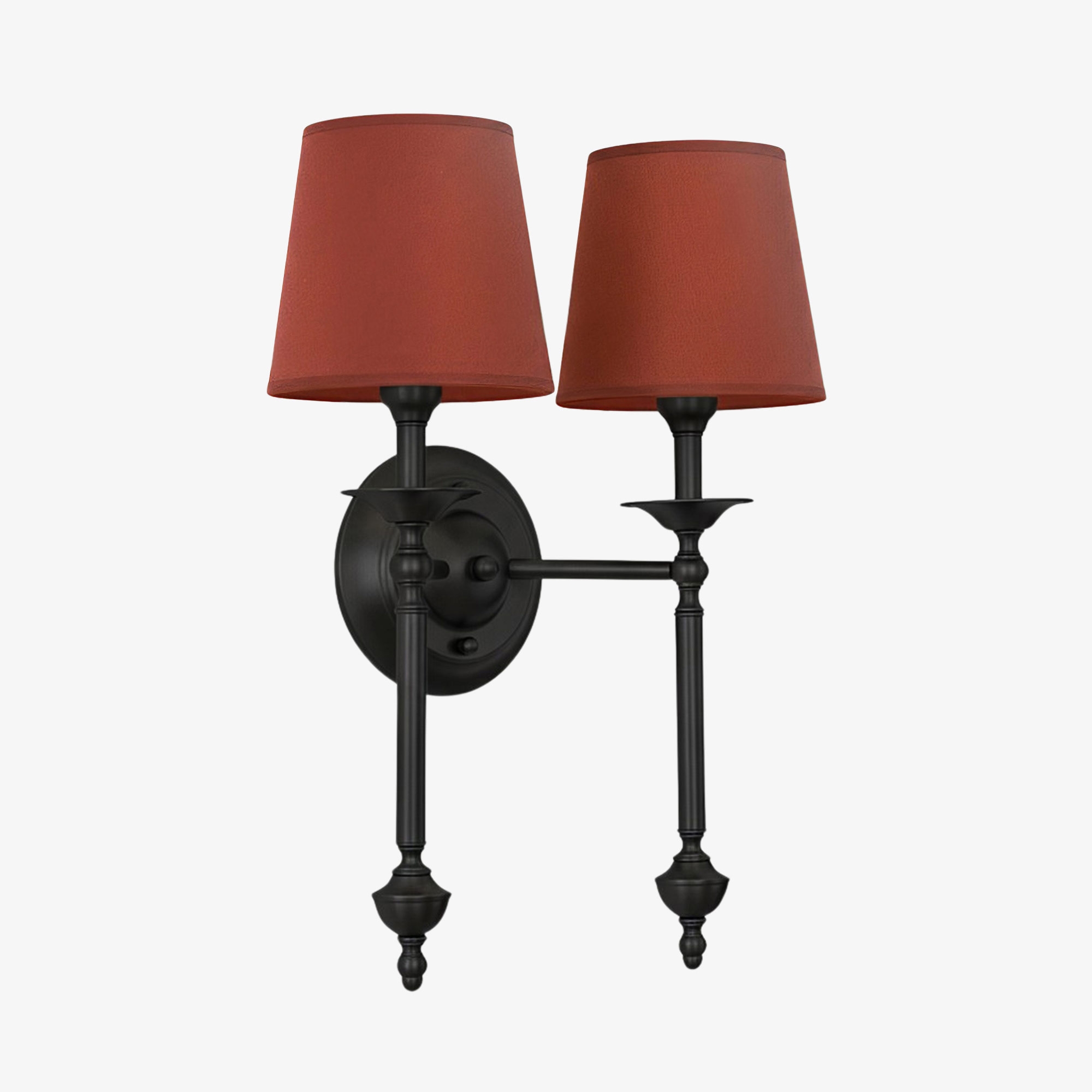 Arcuma Wall Lamp - Modern Copper and Fabric for Living Room T492