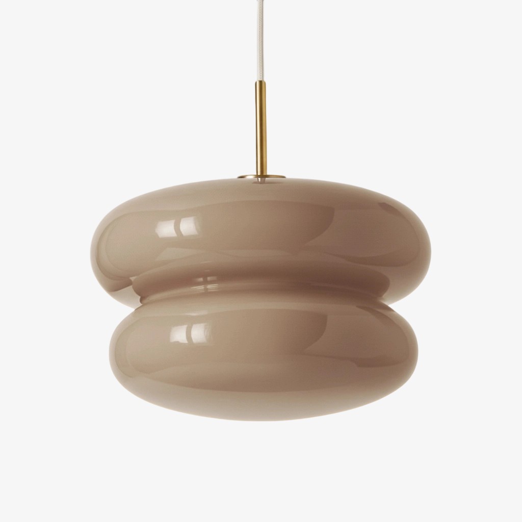 Orra Opal Glass Dome Pendant - Modern Hanging Light for Kitchen T421