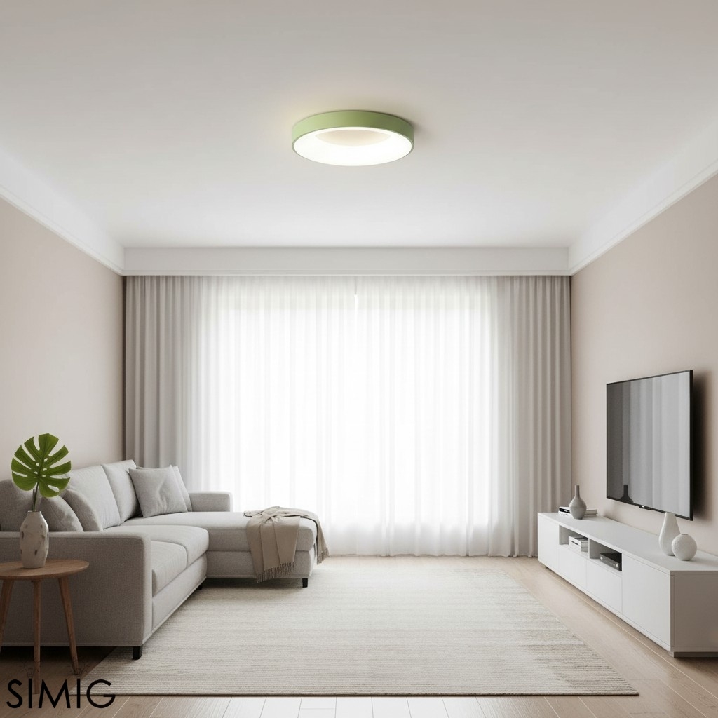 Lumiflexa Ultra Thin Round LED Ceiling Light – Minimal Hallway Design T523
