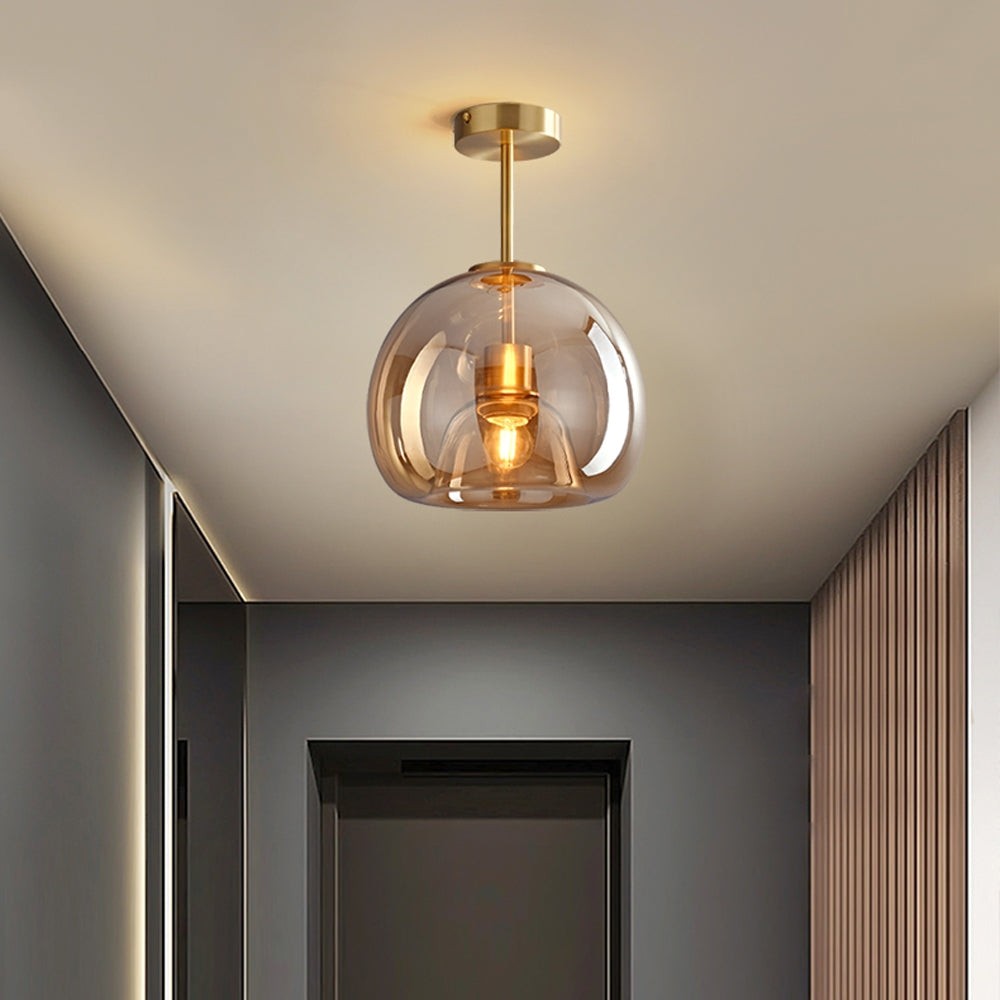 Retro Bubble Concave Glass Ceiling Lamp M05