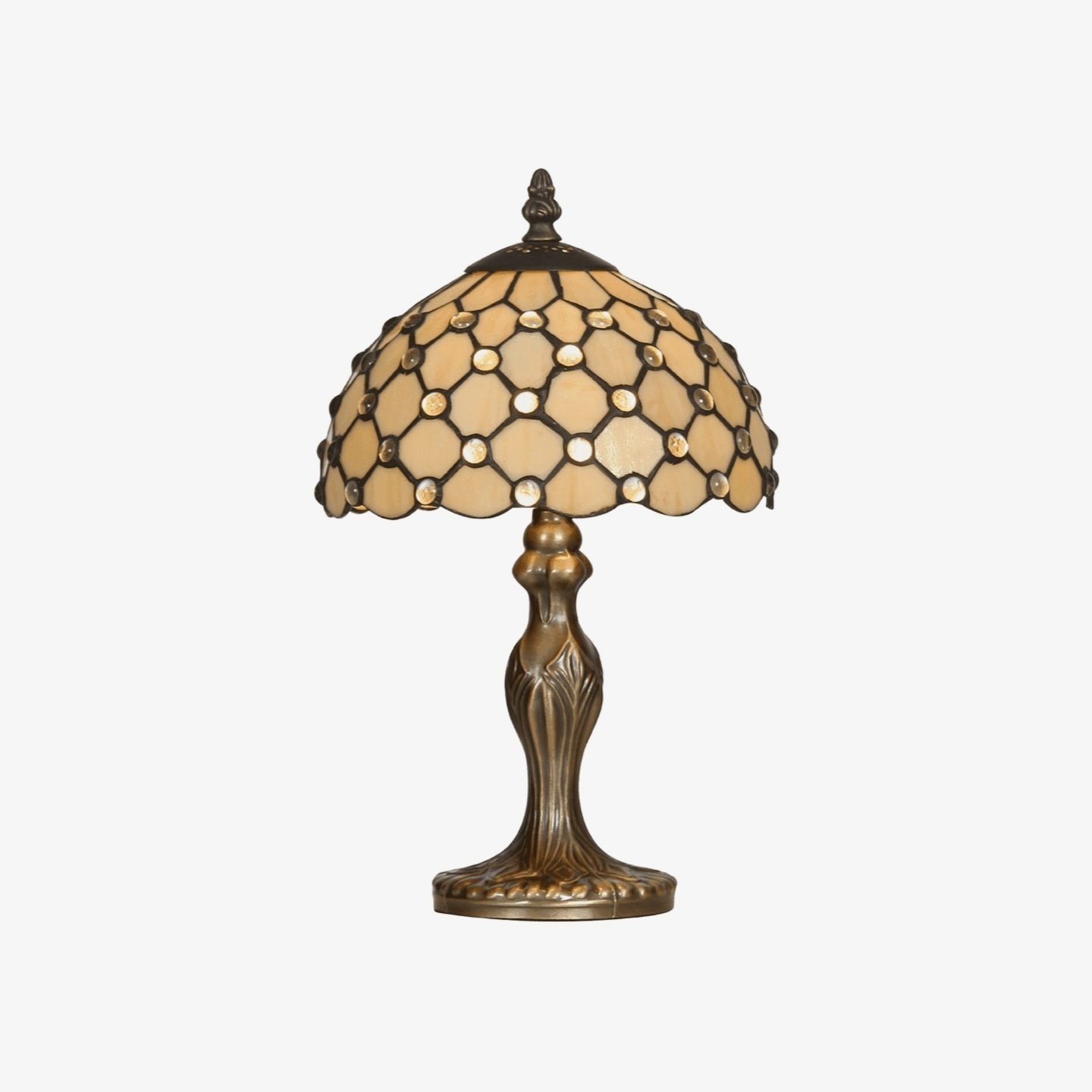 TF Harken Decorative Jewel Table Lamp - Stunning Glass Design Perfect for Bedroom or Living Room T946
