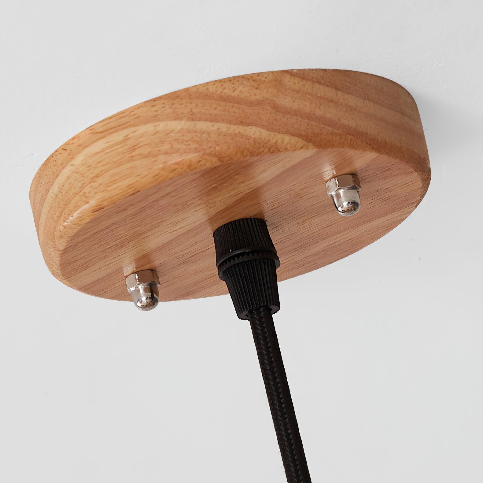 Wooden Log Color Cage Pendant Light M319
