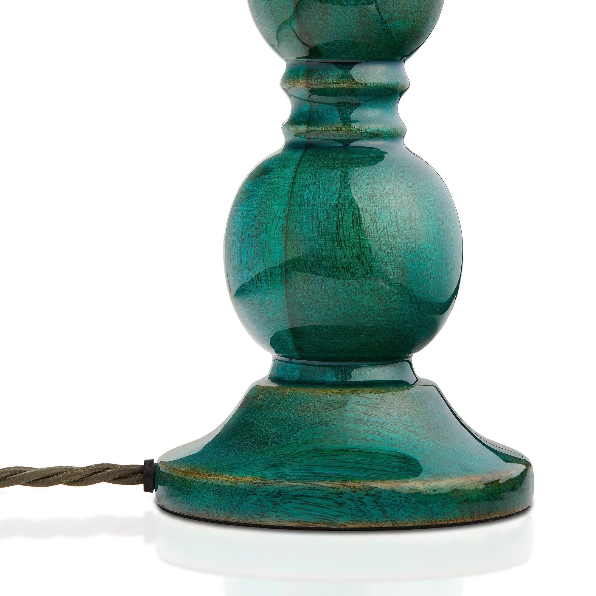 Grainora Table Lamp - Wooden Base with Fabric Shade for Living T568