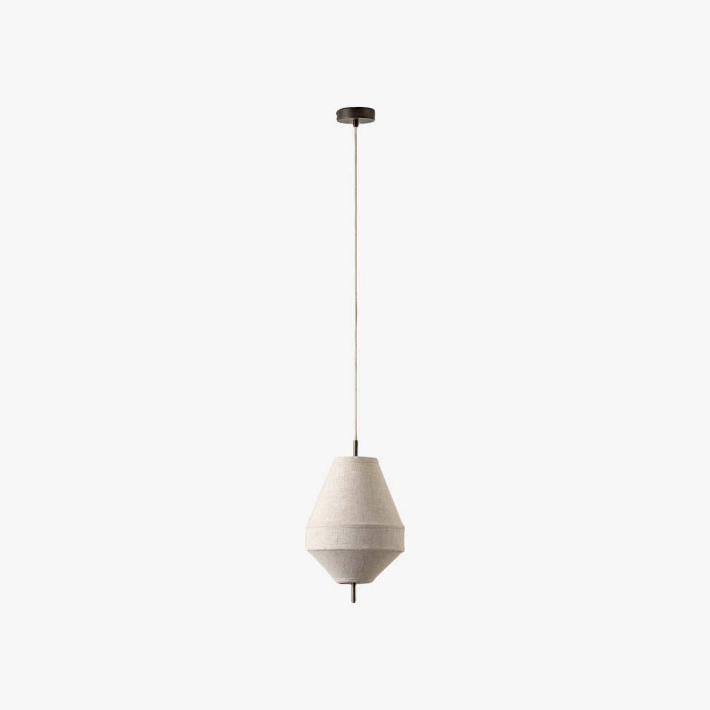 Zalen Layered Pendant Light - Vintage Metal Linen for Living Room T651