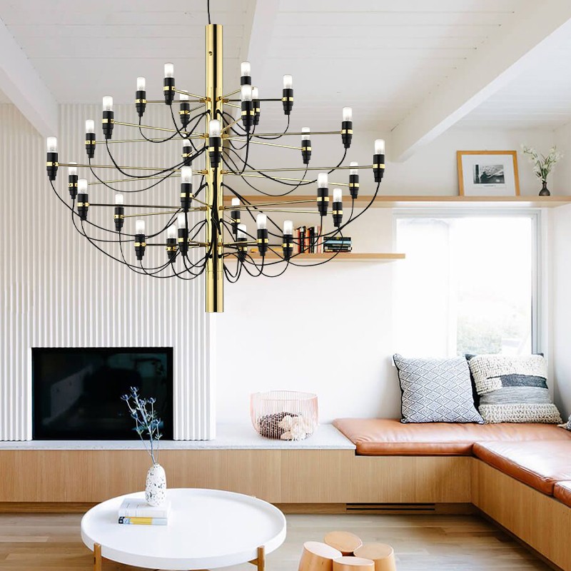 Tendrila Multi-Light Chandelier - Industrial Style Pendant Light for Dining Room